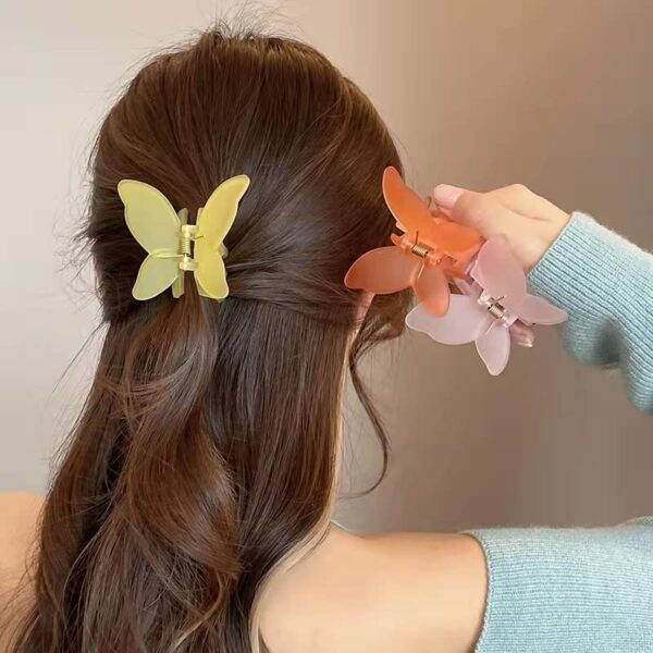 CHRONEX Pack of 4 Butterfly Large sized Hair Claw | Clutchers | Clips|Ladies Hair Accessories-Womens - Image 3