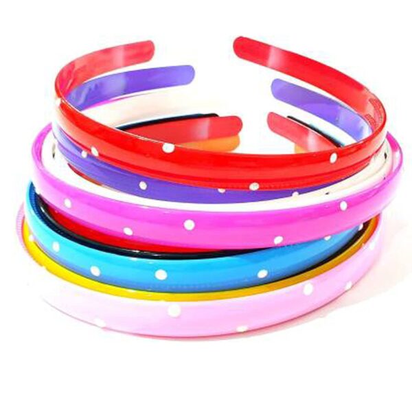 CHRONEX 5PCS MultiColor Daily Use Plastic Glossy Finish Head Band/Hair Band for Girls & Women