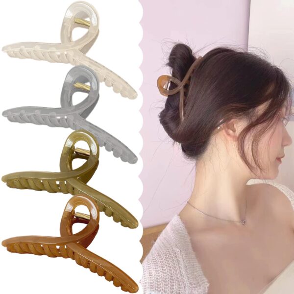 CHRONEX 4Pcs Big Butterfly Women/ Girls Hair Clips