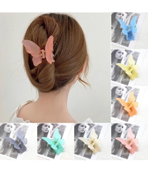 CHRONEX 6pcs Butterfly Mini Hair Clip, Crab Barrette, Hair Claws - Image 3